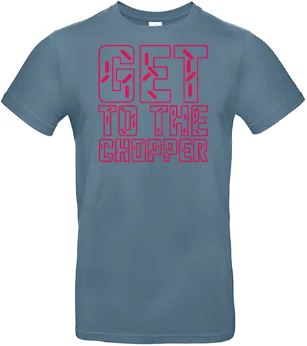 Get to the chopper - get to the chopper, da chopper, predator, arnie, arnold, arnold schwarzenegger, 1980s, 1987, 80s movie quotes - Standard T-Shirt
