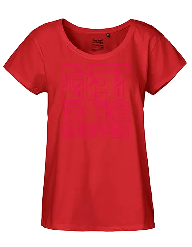 Get to the chopper - get to the chopper, da chopper, predator, arnie, arnold, arnold schwarzenegger, 1980s, 1987, 80s movie quotes - Fairtrade Girl Shirt