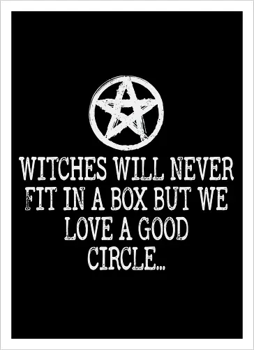 Witches will never fit in a box but we love a good circle