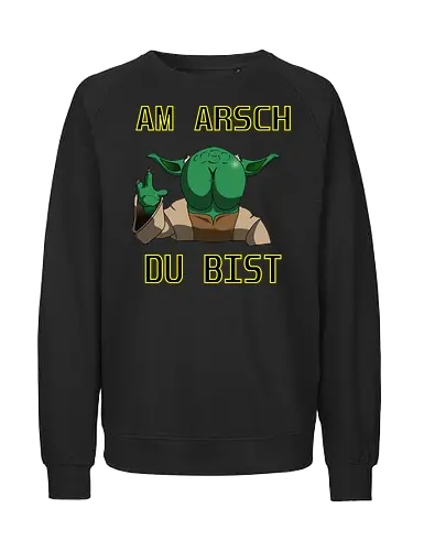 Yodarsch - Lustig, Space Opera, Alien, Nerd, Sterne - Fairtrade Sweatshirt