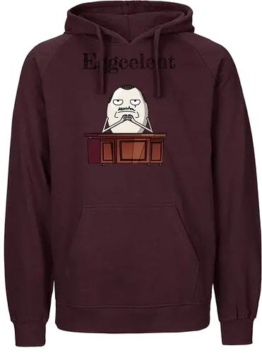 Eggselent - lustig, Ei, Pate, Godfather, Mafia - Fairtrade Hoodie
