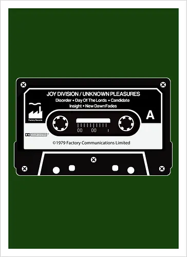 Music K-7 Tape Vintage Art