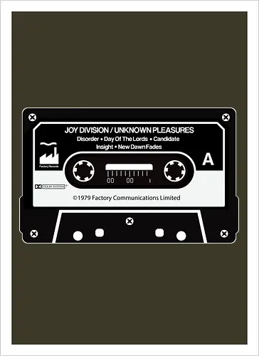 Music K-7 Tape Vintage Art