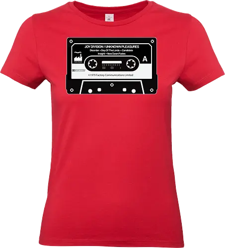 Music K-7 Tape Vintage Art - music, funny, pop, funny quote, funny sayings, geek, humor, ian curtis, joke, Music, meme, new order, parody, post punk, unknown pleasures, vintage - Standard T-Shirt (Women)
