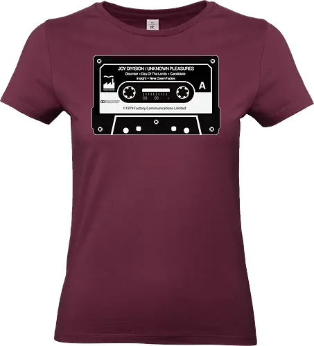 Music K-7 Tape Vintage Art - music, funny, pop, funny quote, funny sayings, geek, humor, ian curtis, joke, Music, meme, new order, parody, post punk, unknown pleasures, vintage - Standard T-Shirt (Women)