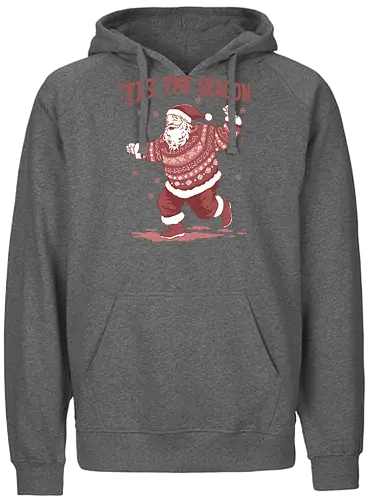 Tis The Season - Christmas, merry Christmas, xmas, dance, holidays, holiday, Santa, Santa Claus, snow, snowfall, snowflake - Fairtrade Hoodie