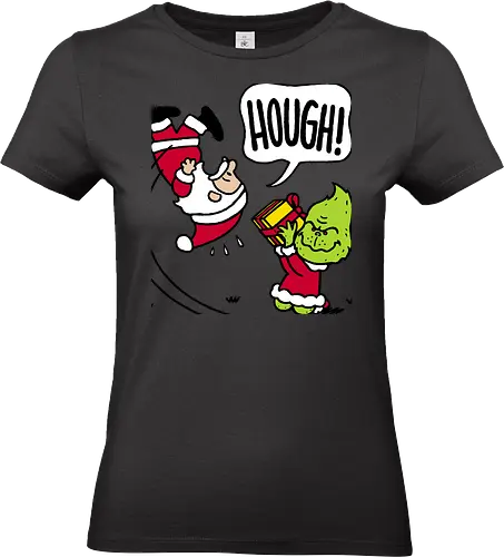 Not Your Gift! - grinch, the-grinch, santa, santa-claus, peanuts, mashup, comics - Standard T-Shirt (Women)