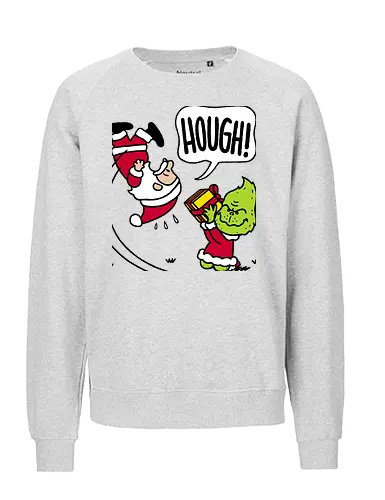 Not Your Gift! - grinch, the-grinch, santa, santa-claus, peanuts, mashup, comics - Fairtrade Sweatshirt