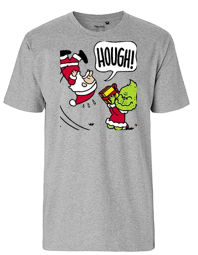 Not Your Gift! - grinch, the-grinch, santa, santa-claus, peanuts, mashup, comics - Fairtrade T-Shirt