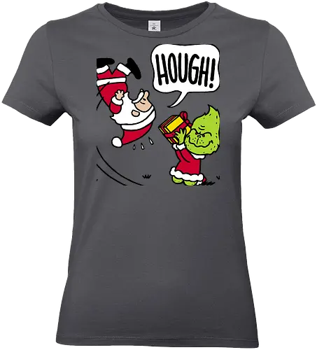 Not Your Gift! - grinch, the-grinch, santa, santa-claus, peanuts, mashup, comics - Standard T-Shirt (Women)