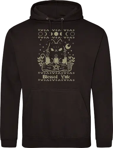 Blessed Yule Black Cat UGLY CHRISTMAS
