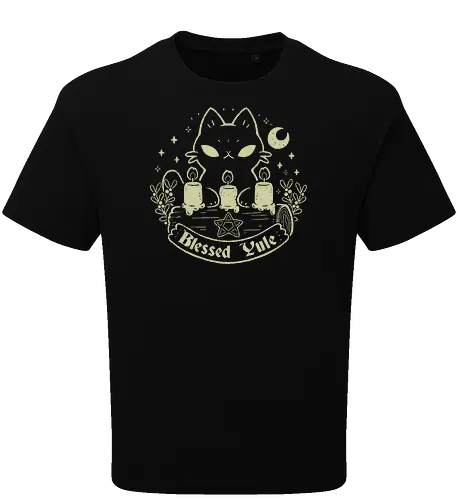 Blessed Yule Black Cat