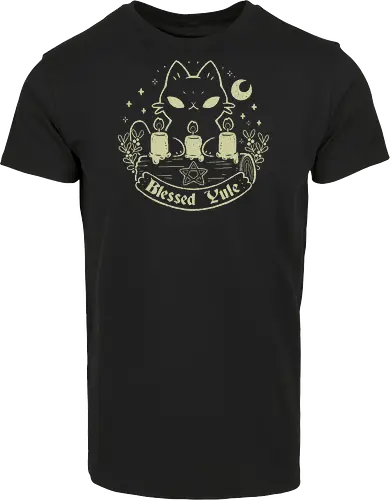 Blessed Yule Black Cat