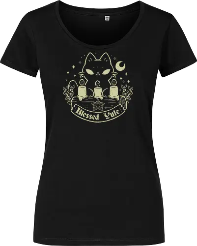 Blessed Yule Black Cat
