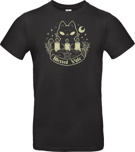 Blessed Yule Black Cat