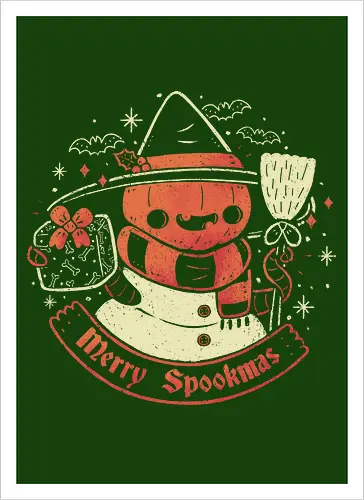 Creepy Snowman Merry Spookmas