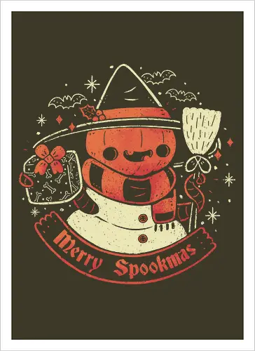Creepy Snowman Merry Spookmas