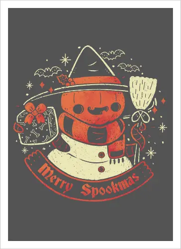 Creepy Snowman Merry Spookmas