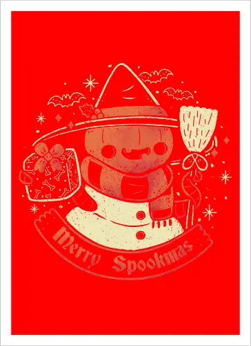 Creepy Snowman Merry Spookmas