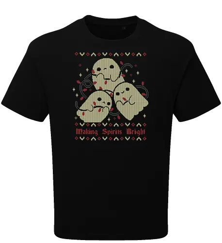 Cute Ghosts Making Spirits Bright UGLY CHRISTMAS