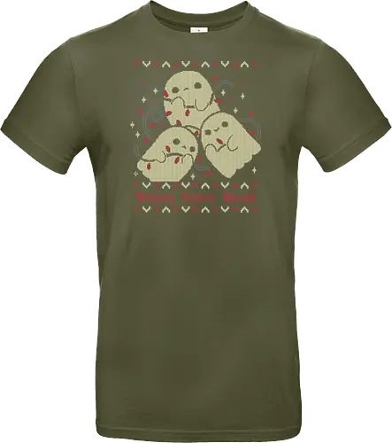 Cute Ghosts Making Spirits Bright UGLY CHRISTMAS
