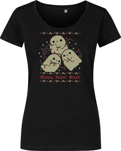 Cute Ghosts Making Spirits Bright UGLY CHRISTMAS