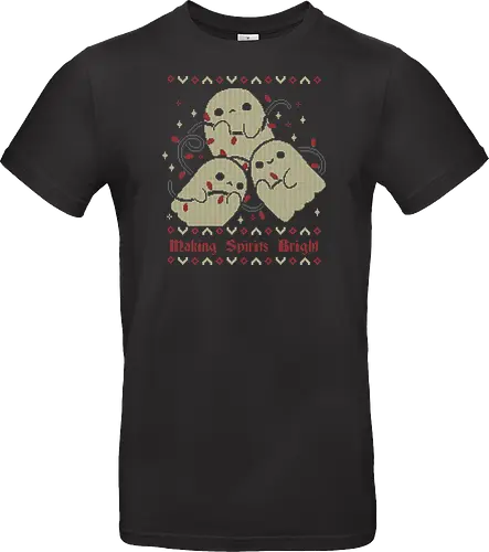 Cute Ghosts Making Spirits Bright UGLY CHRISTMAS