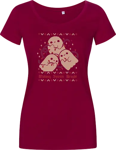 Cute Ghosts Making Spirits Bright UGLY CHRISTMAS
