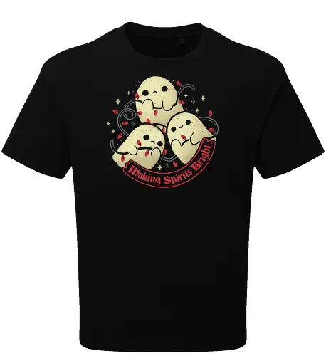 Cute Ghosts Making Spirits Bright