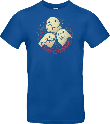 Cute Ghosts Making Spirits Bright