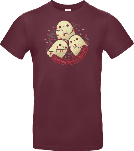Cute Ghosts Making Spirits Bright