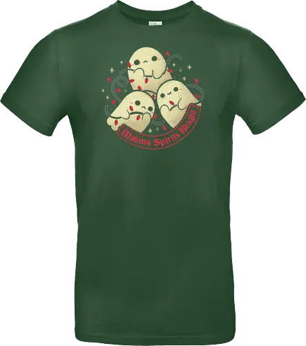 Cute Ghosts Making Spirits Bright