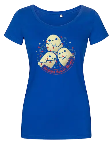 Cute Ghosts Making Spirits Bright