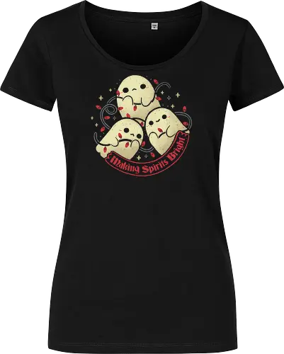 Cute Ghosts Making Spirits Bright