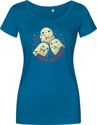 Cute Ghosts Making Spirits Bright