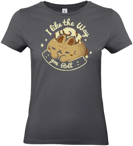 Kawaii Cinnamon Roll Bunny - cinnamon roll, cinnabon, cute, food, kawaii, bunny - Standard T-Shirt (Women)