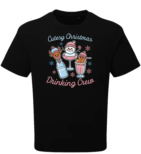 Cutesy Christmas Drinking Crew