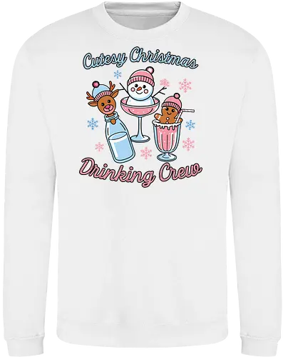 Cutesy Christmas Drinking Crew