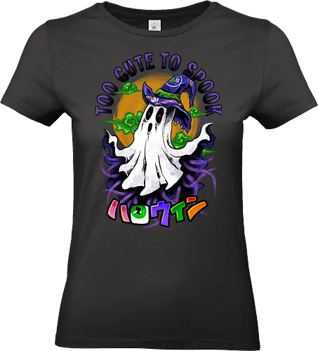 cute ghost  - horror, halloween, cool, cute, fun, boo, anime, parade, cartoon, monster - Standard T-Shirt (Women)