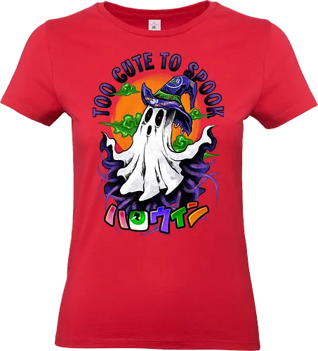 cute ghost  - horror, halloween, cool, cute, fun, boo, anime, parade, cartoon, monster - Standard T-Shirt (Women)