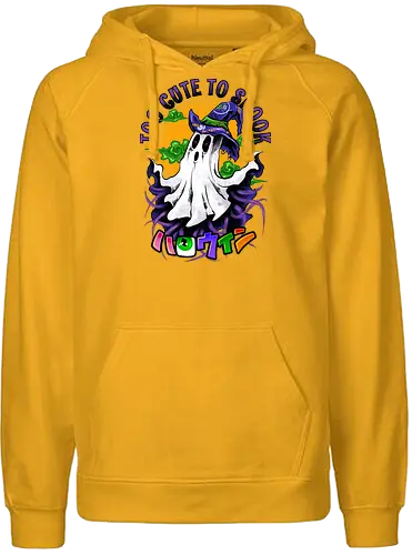 cute ghost  - horror, halloween, cool, cute, fun, boo, anime, parade, cartoon, monster - Fairtrade Hoodie