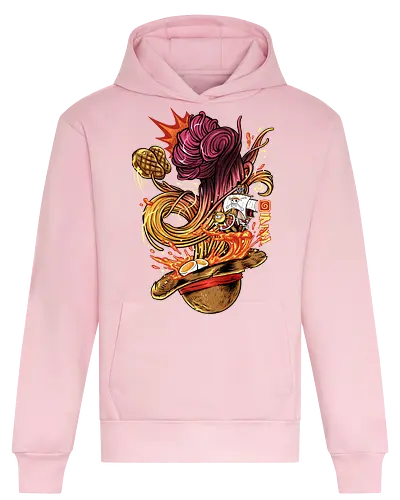 straw hat ramen  - anime, ramen, Pirate, strawhat, spice, spicy, culinary, food, foodie, yummy, delicious, gear3 - Heavyweight Hoodie