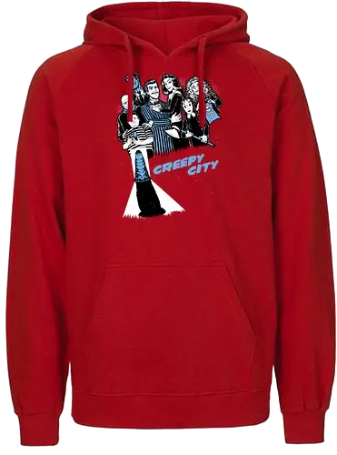 Creepy City - The Addams Family, Wednesday Addams, Addams Family, Morticia Addams, Gomez Addams, Vintage, Retro, Gothic, tv show, Classic Horror, Horror, Horror Movies, Monsters, Monster, Classic, Sin City, Halloween, Scary, Spooky, Spooky Season, Creepy, mystery - Fairtrade Hoodie