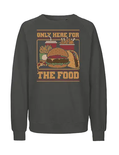 Ugly Sweater Fast Food - Food, Fast Food, Fast-food, Street Food, Ugly Sweater, Holiday, Christmas, Merry Christmas, Ugly Christmas Sweater, Pizza, Taco, Tacos, Fries, Soda, Fried, Chicken, Chicken Nuggets, Burger - Fairtrade Sweatshirt