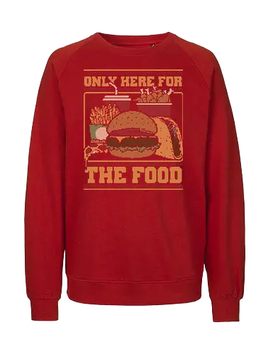Ugly Sweater Fast Food - Food, Fast Food, Fast-food, Street Food, Ugly Sweater, Holiday, Christmas, Merry Christmas, Ugly Christmas Sweater, Pizza, Taco, Tacos, Fries, Soda, Fried, Chicken, Chicken Nuggets, Burger - Fairtrade Sweatshirt