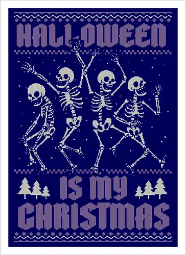 Ugly Sweater Spooky Skeletons