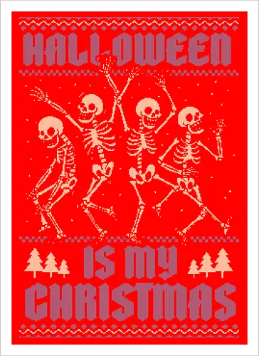 Ugly Sweater Spooky Skeletons