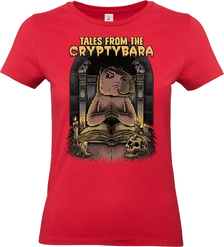 Capybara Tales - Tv Shows, Horror, Anthology, Paranormal, Dark, capybara, creepy, scary, skull, Skeleton, horror, horror comedy, classic horror, horror host, pet, animal, book - Standard T-Shirt (Women)