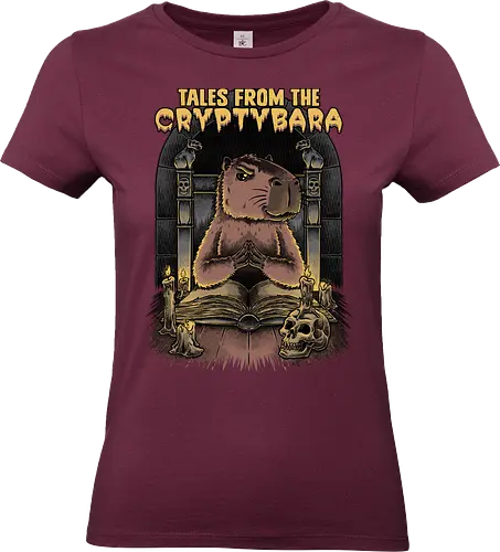 Capybara Tales - Tv Shows, Horror, Anthology, Paranormal, Dark, capybara, creepy, scary, skull, Skeleton, horror, horror comedy, classic horror, horror host, pet, animal, book - Standard T-Shirt (Women)