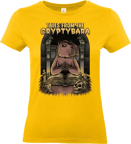 Capybara Tales - Tv Shows, Horror, Anthology, Paranormal, Dark, capybara, creepy, scary, skull, Skeleton, horror, horror comedy, classic horror, horror host, pet, animal, book - Standard T-Shirt (Women)